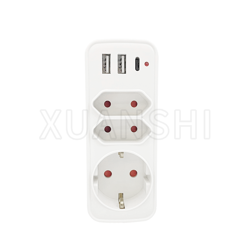 Adaptor priză USB 5 în 1 pentru birou de călătorie acasă XS-ZHQD3U